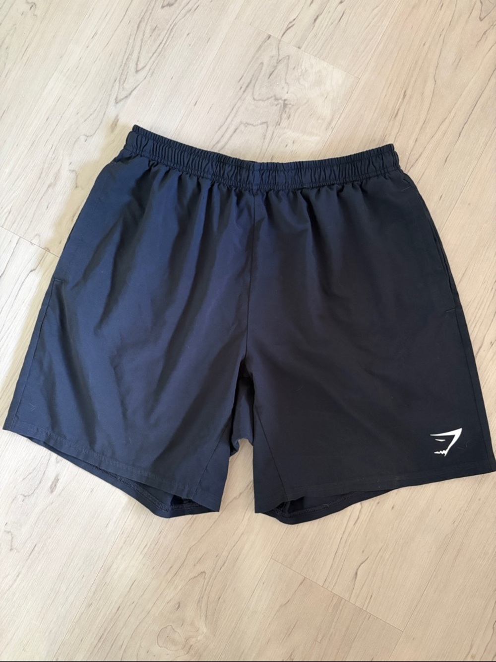 Gymshark Men’s Black Athletic Training Shorts with Logo